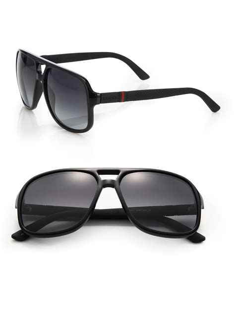 gucci mens aviator sunglasses|gucci sunglasses men sunglass hut.